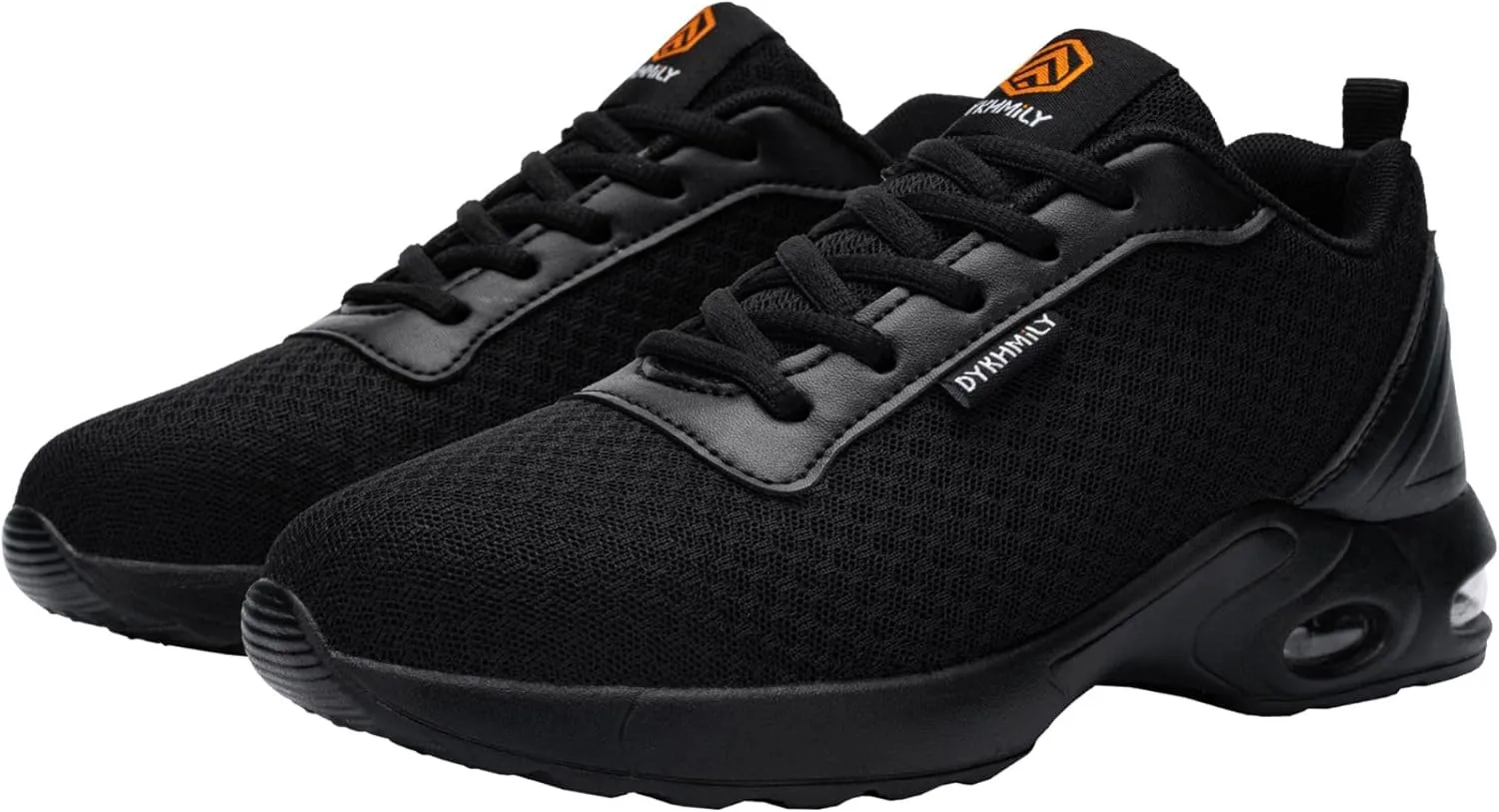 DYKHMILY Steel Toe Shoes for Men Lightweight Work Shoes Comfortable Safety Shoes Air Cushion Construction Shoes