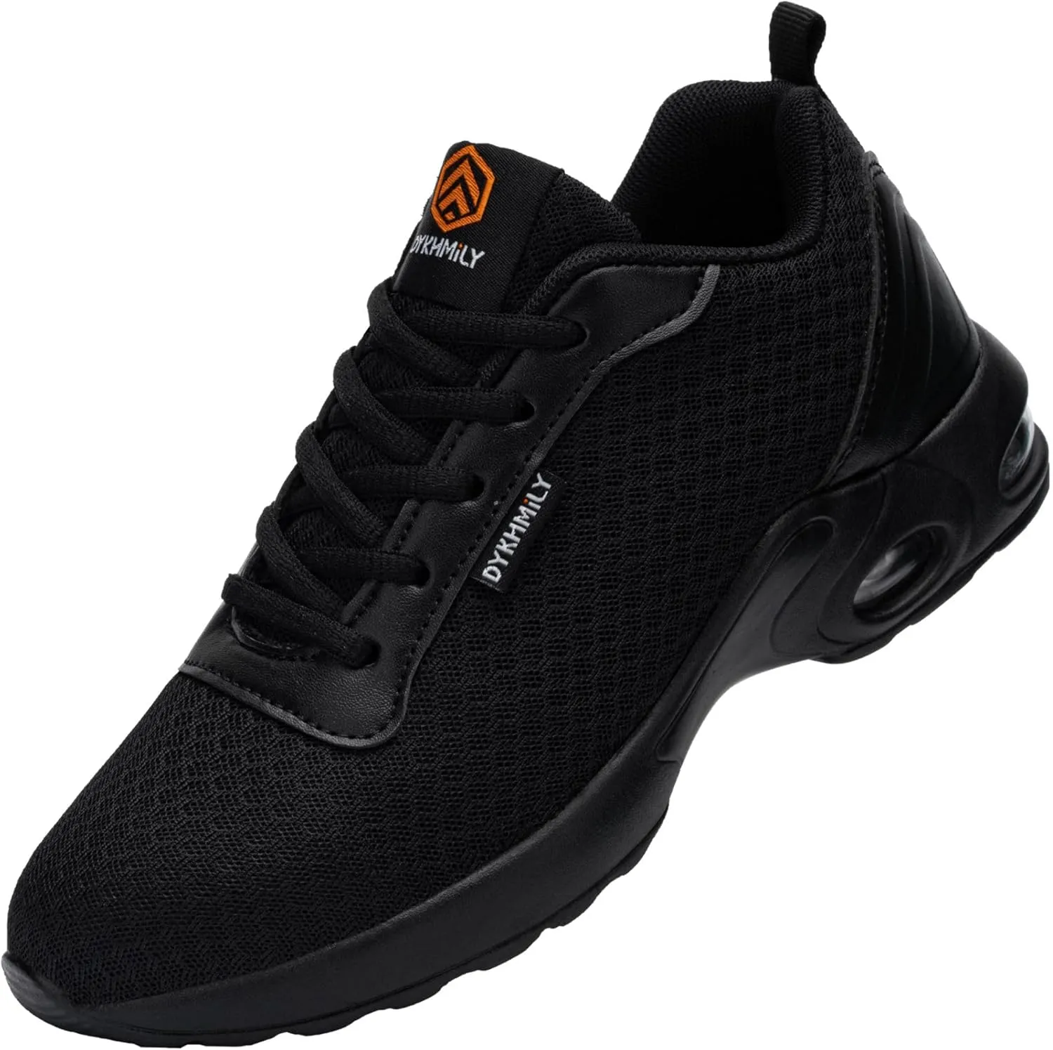 DYKHMILY Steel Toe Shoes for Men Lightweight Work Shoes Comfortable Safety Shoes Air Cushion Construction Shoes