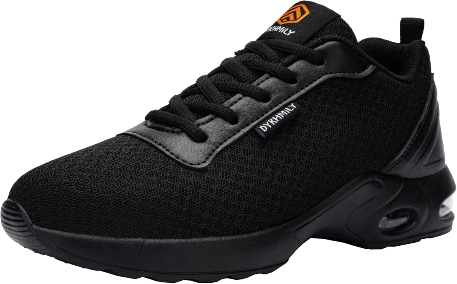 DYKHMILY Steel Toe Shoes for Men Lightweight Work Shoes Comfortable Safety Shoes Air Cushion Construction Shoes