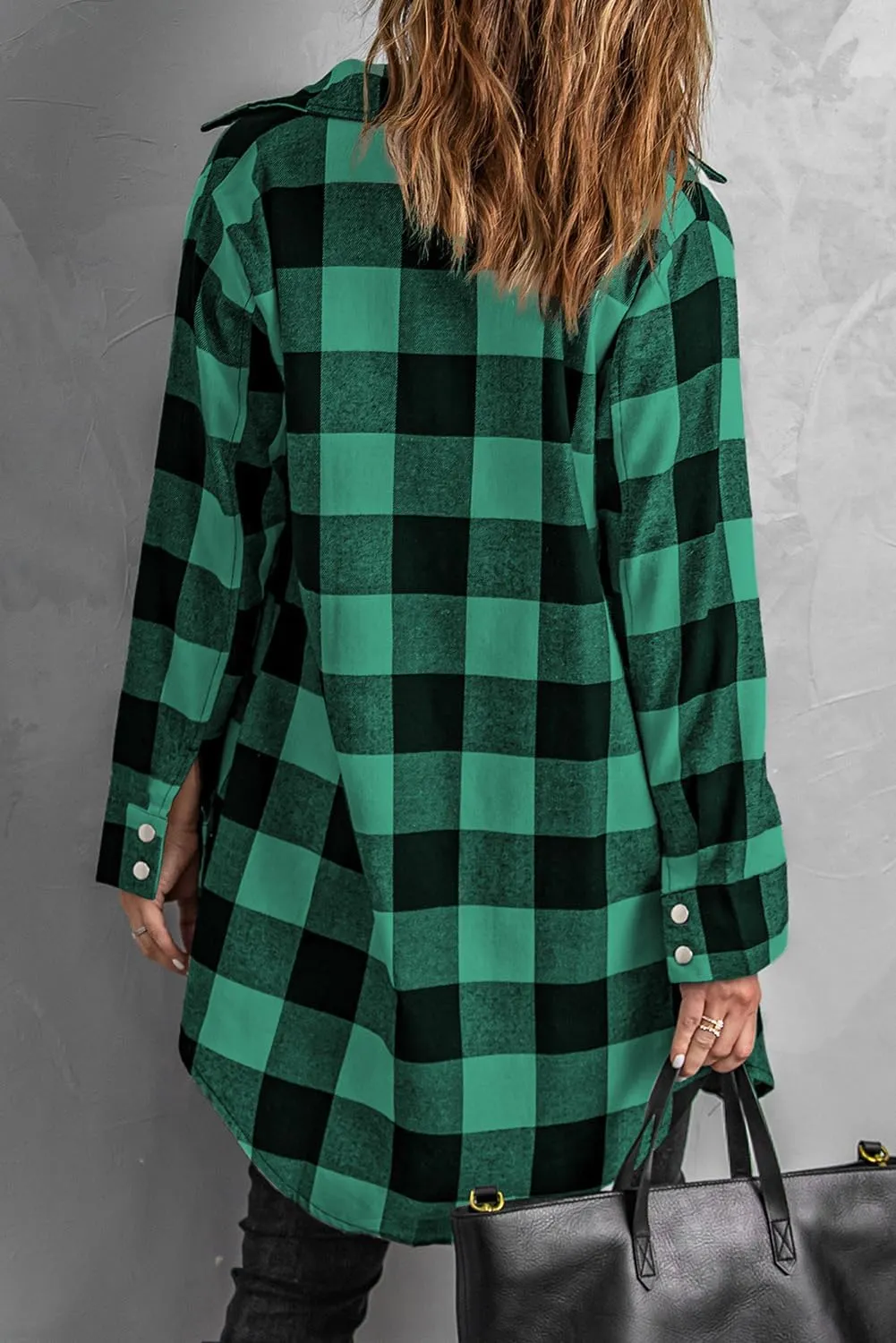 EVALESS Color Block Plaid Shacket Jacket Womens Fall Clothes Fashion Outfits