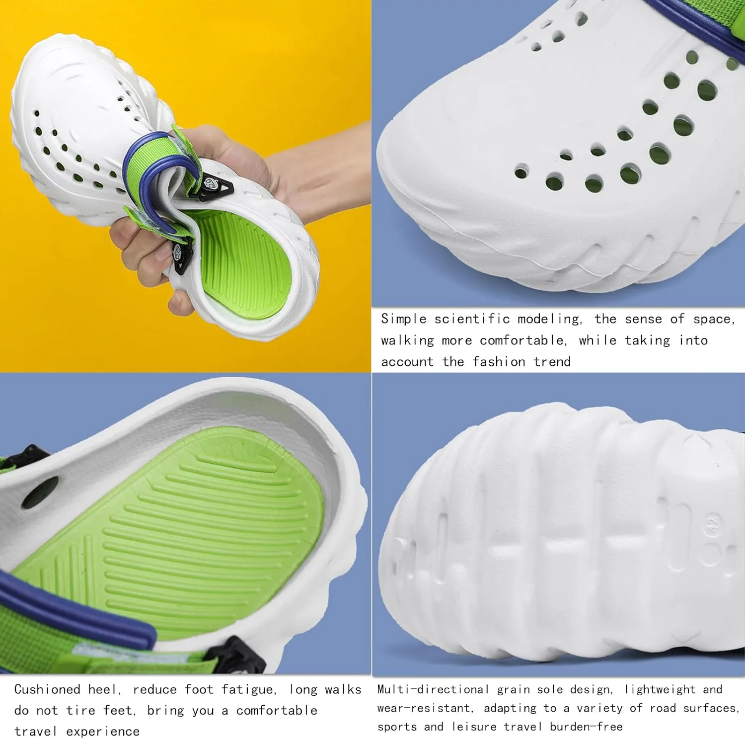 Fashion Men's Clogs Non-slip Comfortable Foam Running Shoes Indoor Outdoor Cloud Slippers Pillow Sandals Women's Fashion Classic Summer Trend Beach Shoes Slippers
