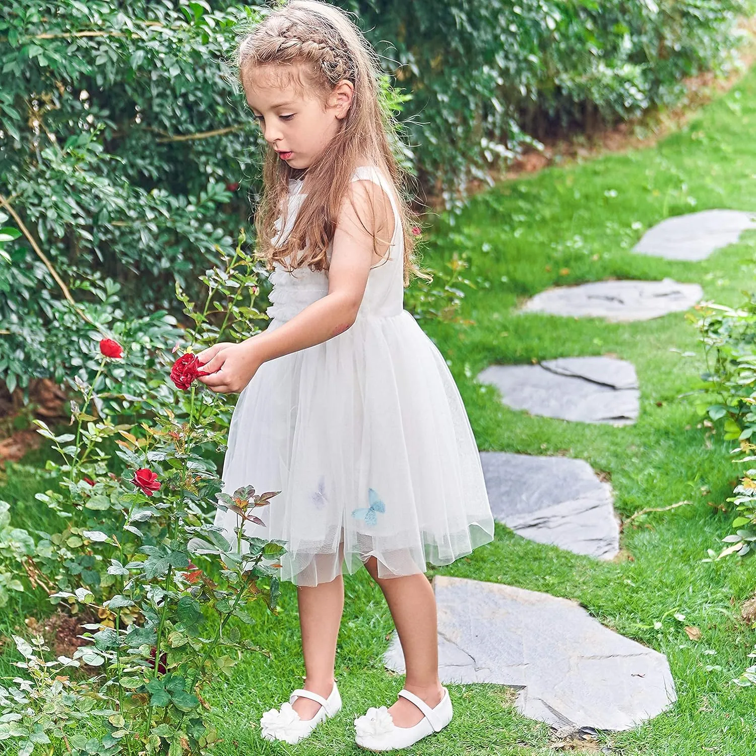 Felix & Flora Toddler Flower Girl Dress Shoes - Girl Ballet Flats Party School Shoes Wedding