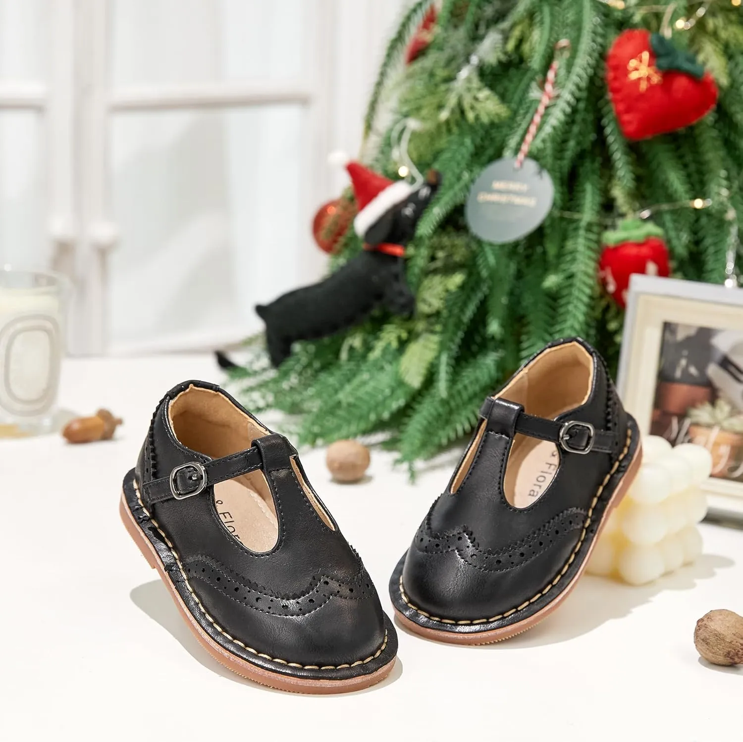 Felix & Flora Toddler Girl Mary Jane Dress Shoes - Ballet Flats for Girl Party School Shoes