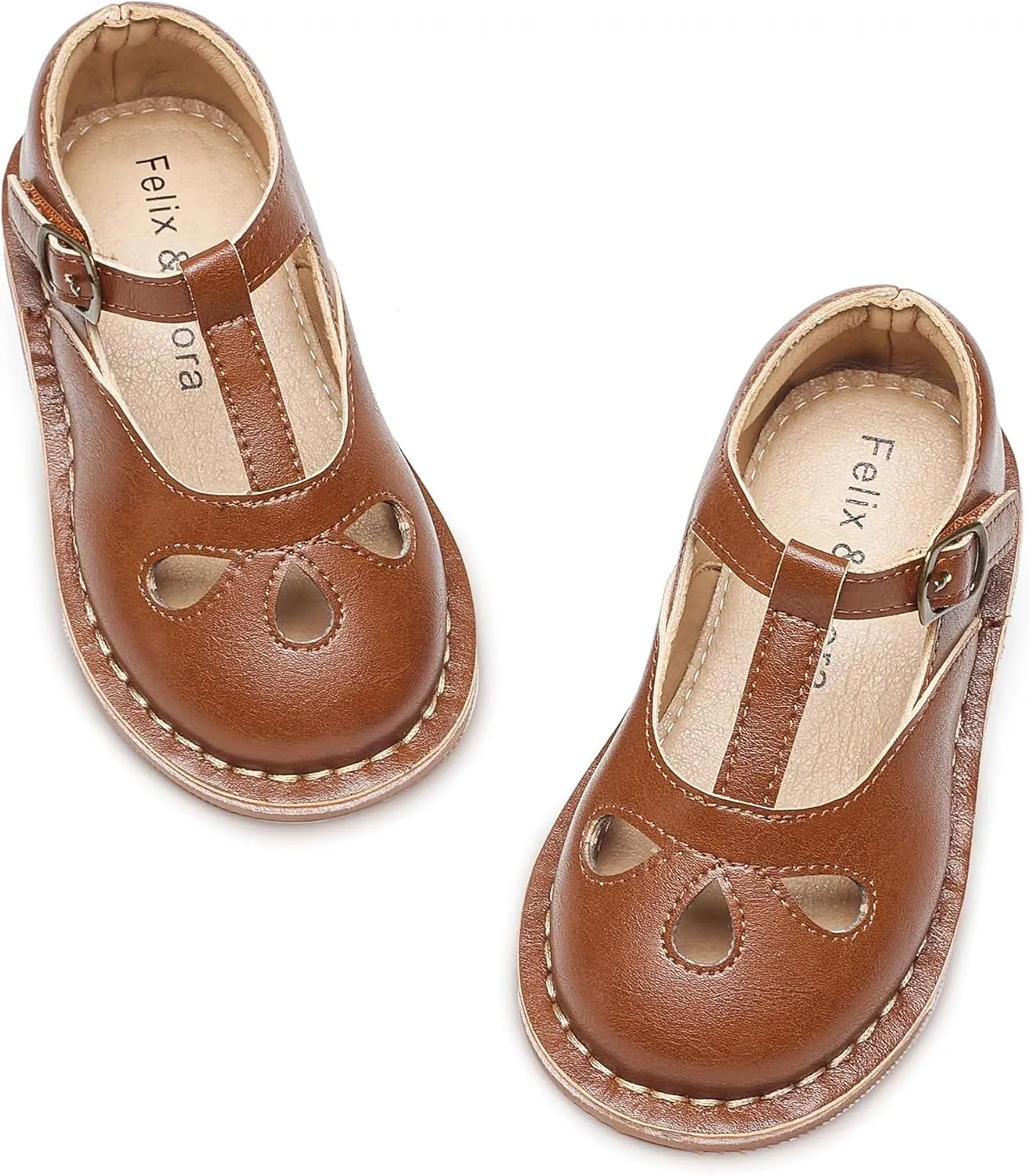 Felix & Flora Toddler Girl Mary Jane Dress Shoes - Ballet Flats for Girl Party School Shoes