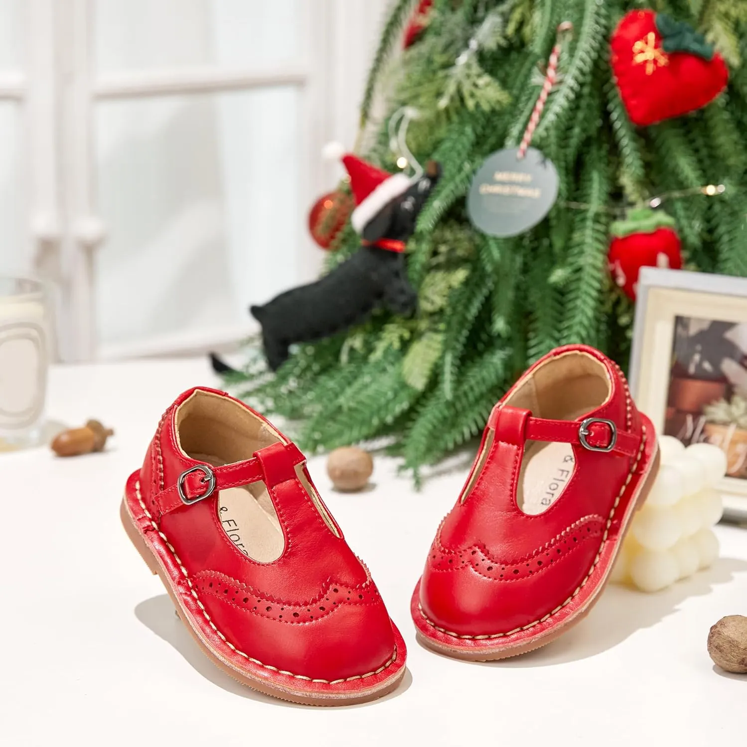 Felix & Flora Toddler Girl Mary Jane Dress Shoes - Ballet Flats for Girl Party School Shoes