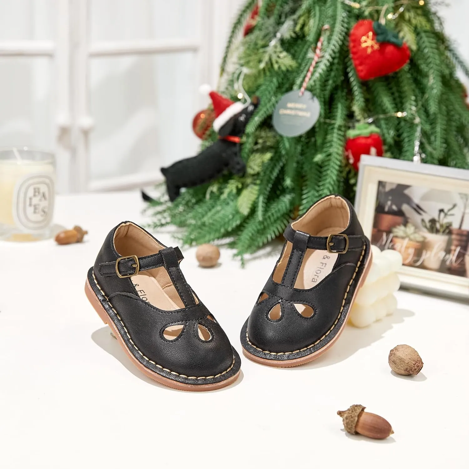 Felix & Flora Toddler Girl Mary Jane Dress Shoes - Ballet Flats for Girl Party School Shoes