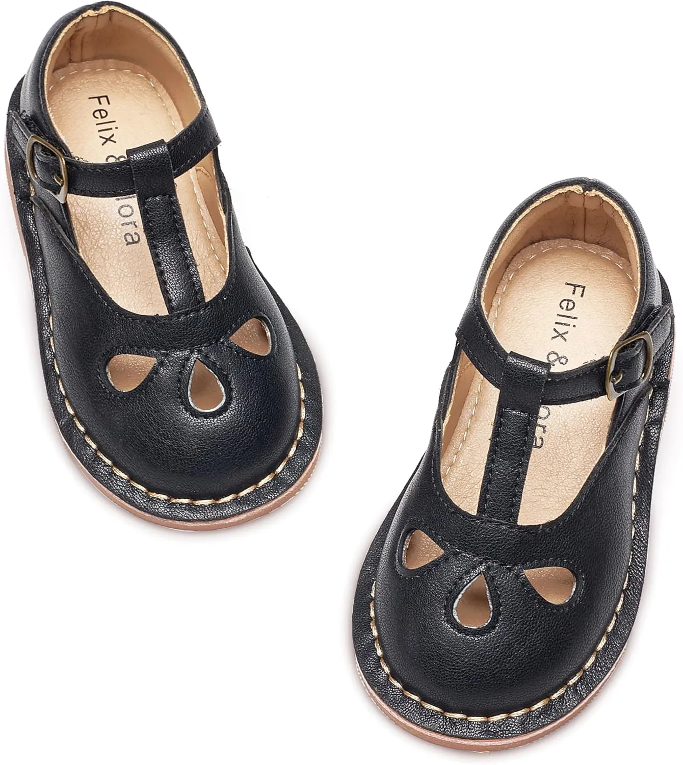 Felix & Flora Toddler Girl Mary Jane Dress Shoes - Ballet Flats for Girl Party School Shoes