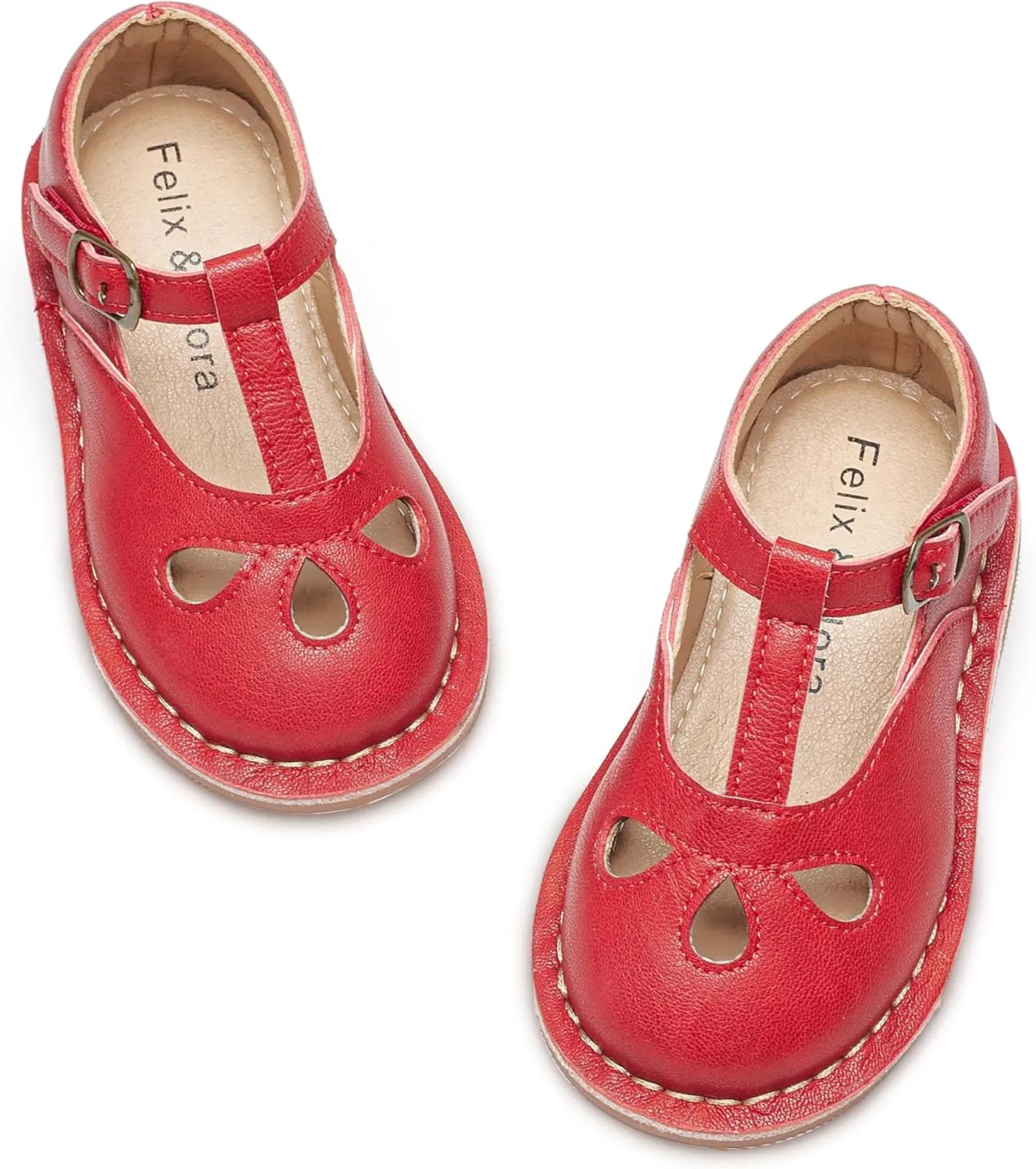Felix & Flora Toddler Girl Mary Jane Dress Shoes - Ballet Flats for Girl Party School Shoes