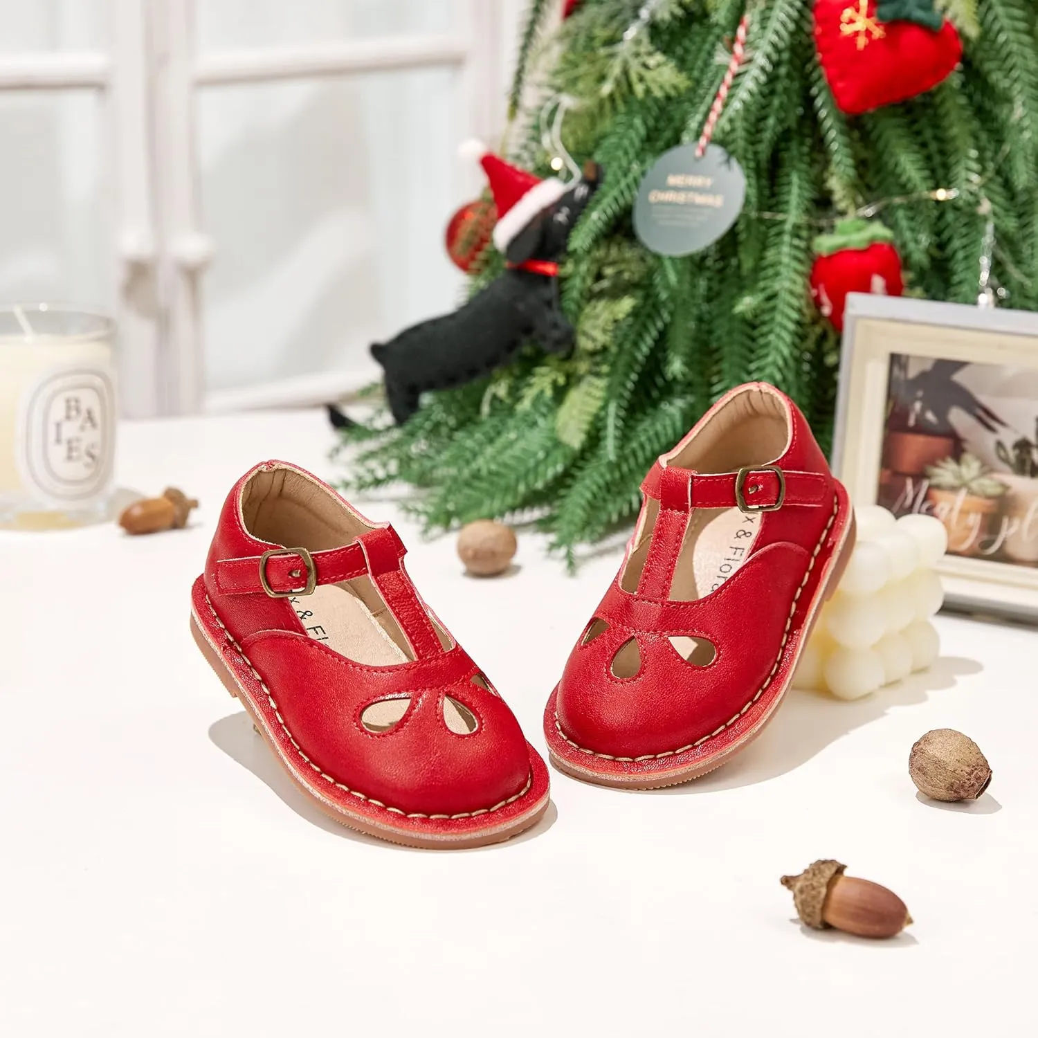 Felix & Flora Toddler Girl Mary Jane Dress Shoes - Ballet Flats for Girl Party School Shoes