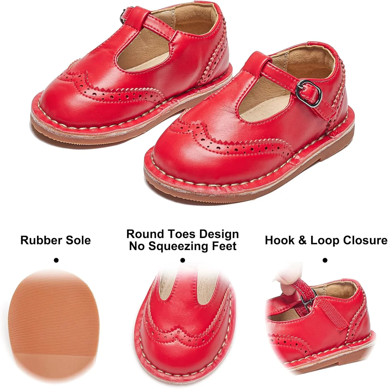 Felix & Flora Toddler Girl Mary Jane Dress Shoes - Ballet Flats for Girl Party School Shoes
