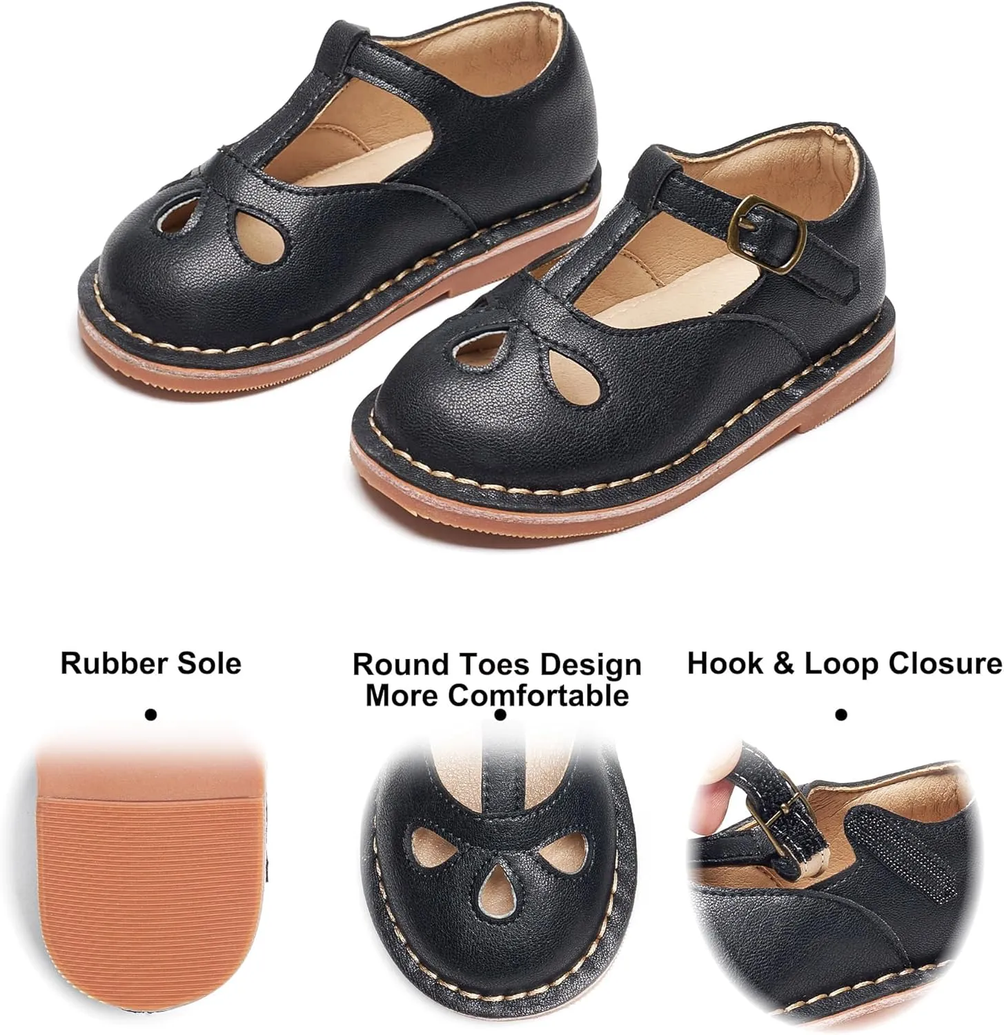 Felix & Flora Toddler Girl Mary Jane Dress Shoes - Ballet Flats for Girl Party School Shoes