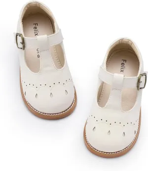Felix & Flora Toddler Girl Mary Jane Dress Shoes - School Oxford Flats for Girl Party Shoes.