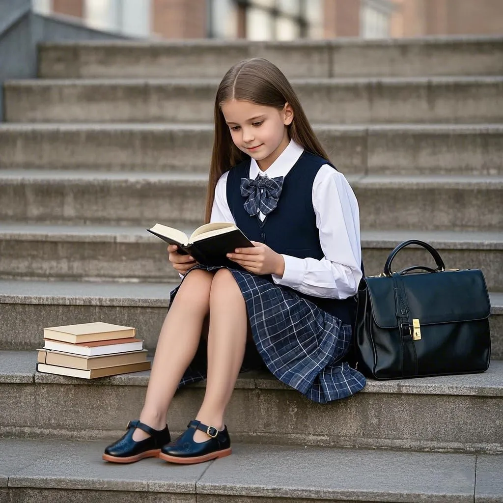 Felix & Flora Toddler Girl Mary Jane Dress Shoes - School Oxford Flats for Girl Party Shoes.