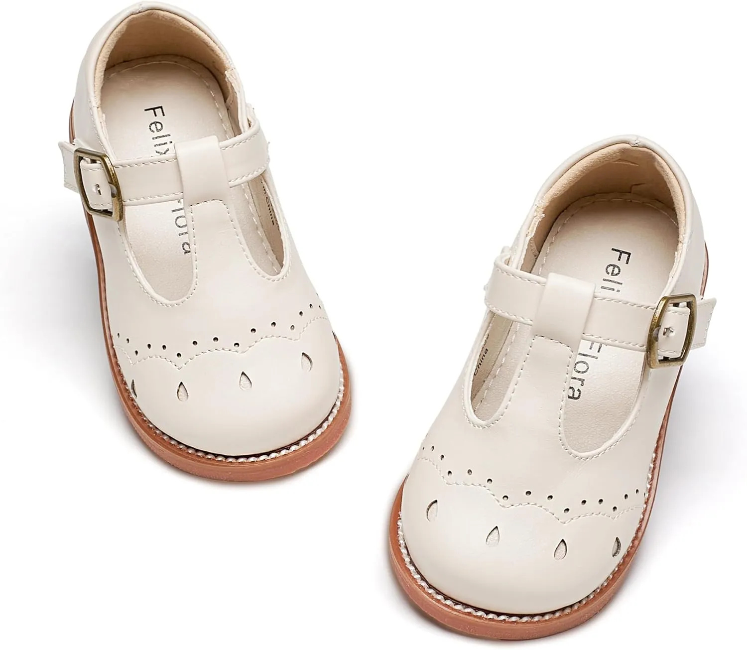 Felix & Flora Toddler Girl Mary Jane Dress Shoes - School Oxford Flats for Girl Party Shoes.