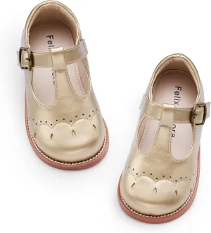 Felix & Flora Toddler Girl Mary Jane Dress Shoes - School Oxford Flats for Girl Party Shoes.