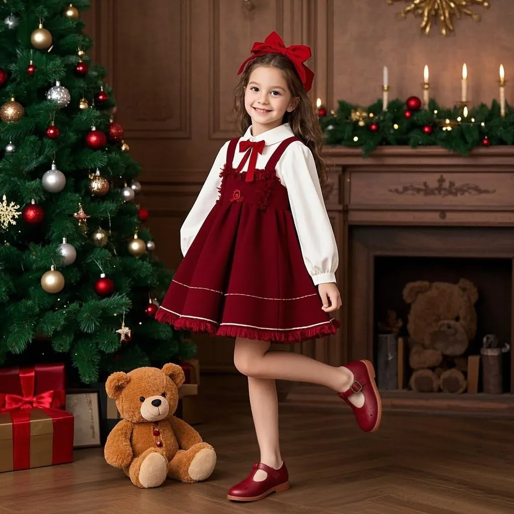 Felix & Flora Toddler Girl Mary Jane Dress Shoes - School Oxford Flats for Girl Party Shoes.