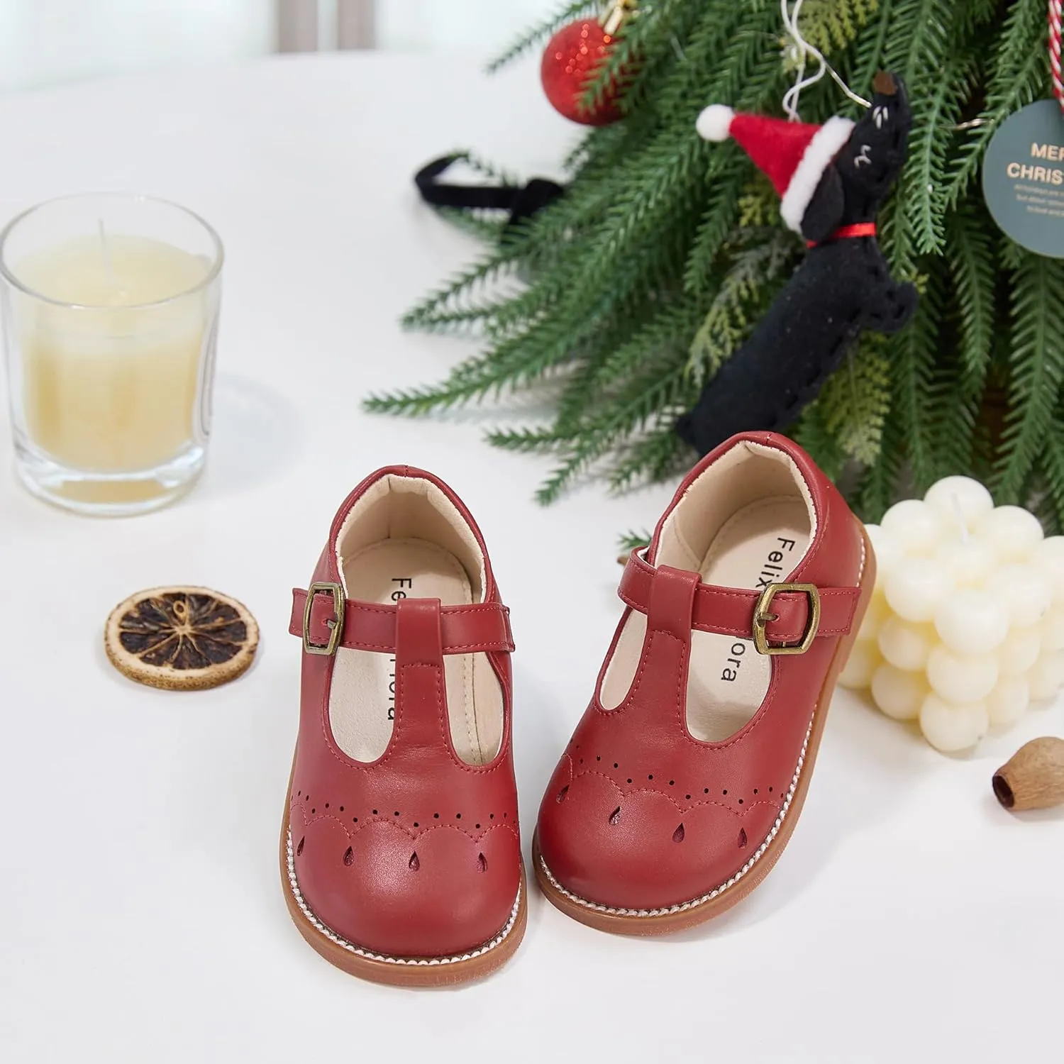 Felix & Flora Toddler Girl Mary Jane Dress Shoes - School Oxford Flats for Girl Party Shoes.