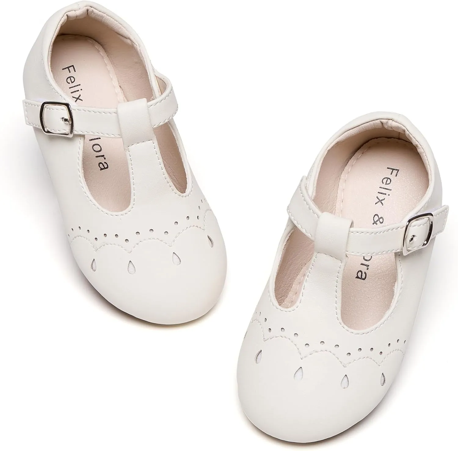 Felix & Flora Toddler Little Girl Flat Oxfords Dress Shoes - Mary Jane Princess for Girl Party School Shoes.