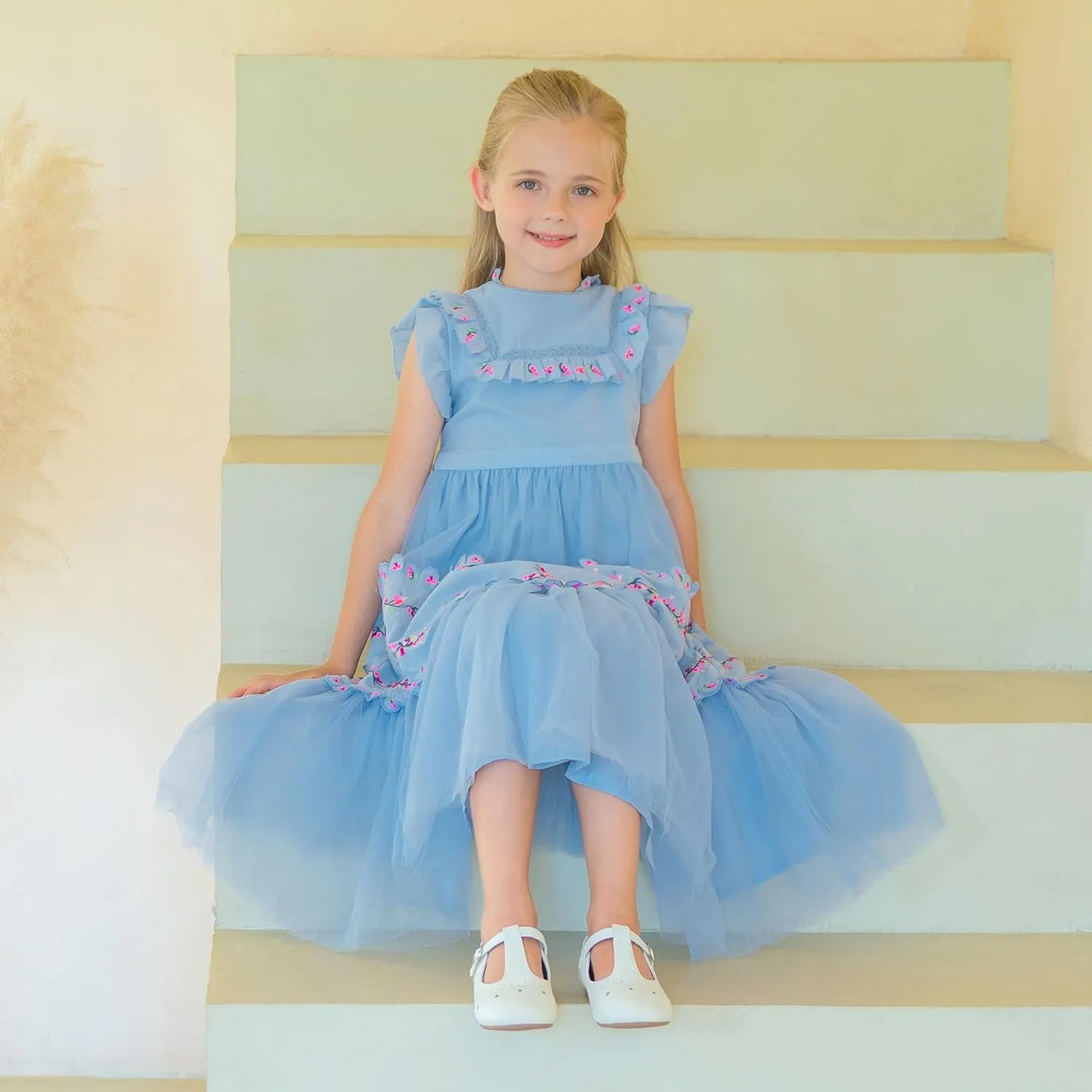 Felix & Flora Toddler Little Girl Flat Oxfords Dress Shoes - Mary Jane Princess for Girl Party School Shoes.