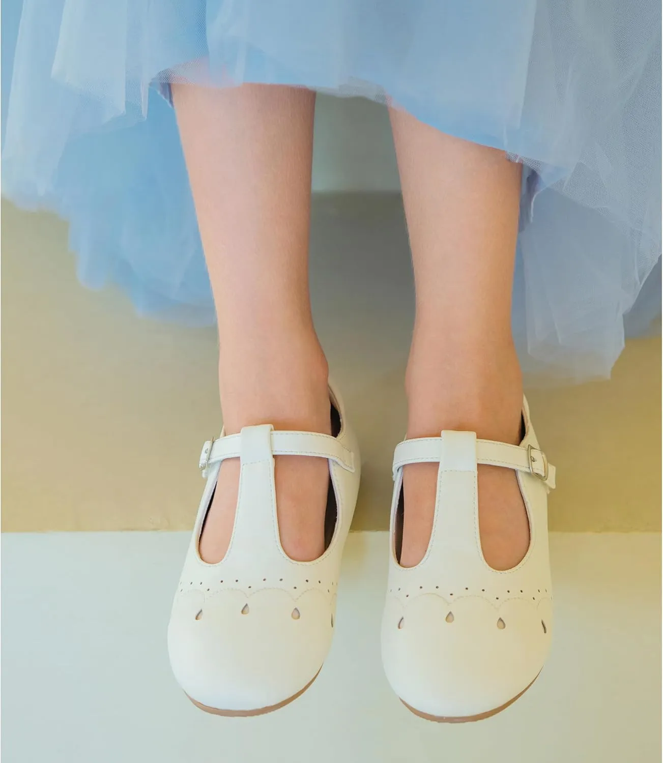 Felix & Flora Toddler Little Girl Flat Oxfords Dress Shoes - Mary Jane Princess for Girl Party School Shoes.