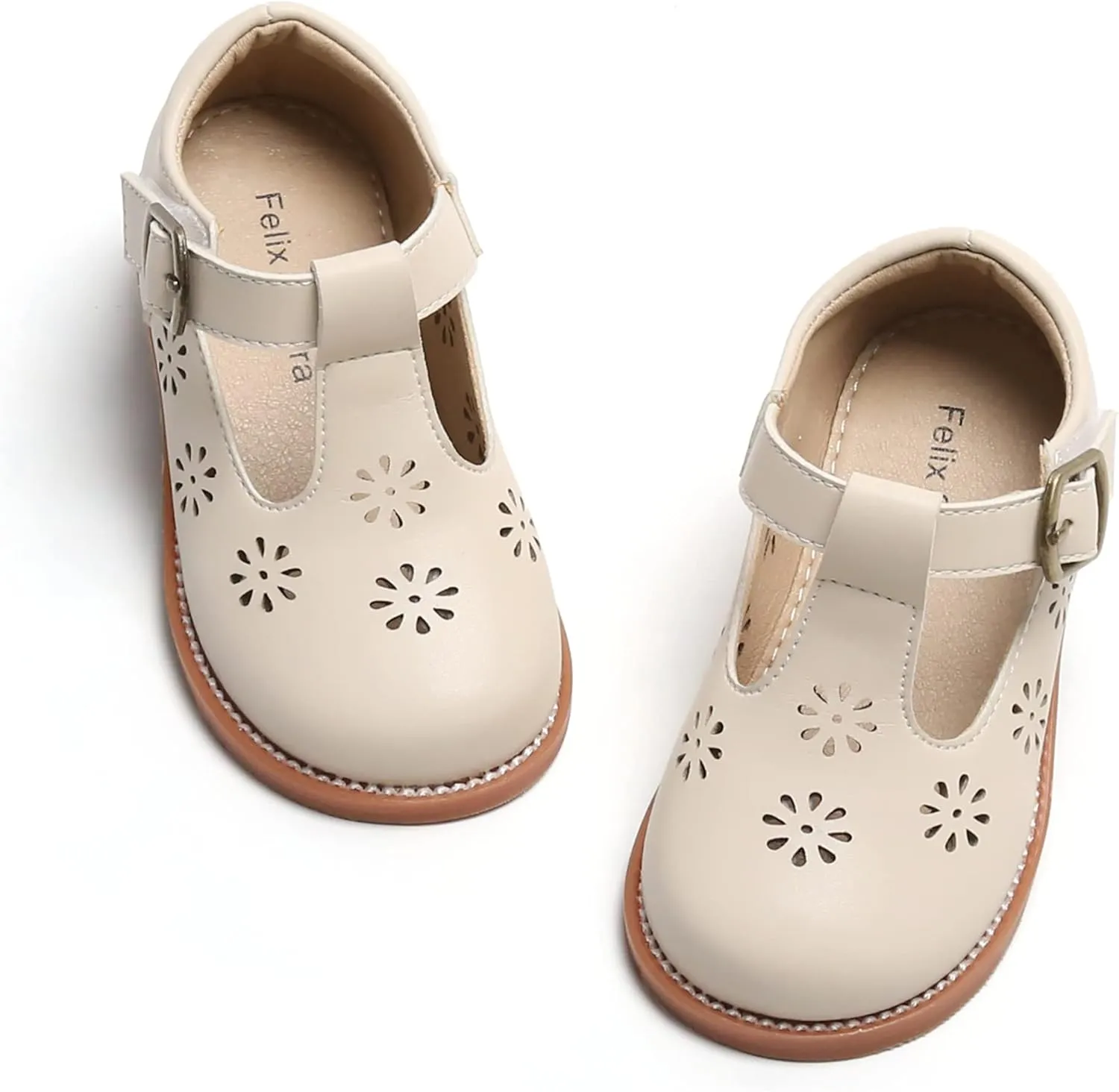 Felix & Flora Toddler Little Girl Mary Jane Dress Shoes - Ballet Flats for Girl Party School Shoes