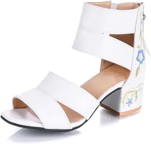 Female Summer Dress Shoes Stage Show Sexy Narrow Band High Heels Heel Platform Sandals Women Back Strap Party Shoes
