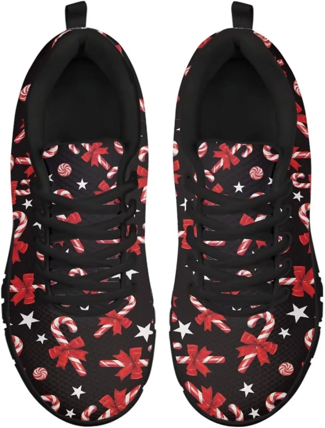 FKELYI Christmas Running Shoes for Women Athletic Tennis Sneakers Breathable Walking Flats