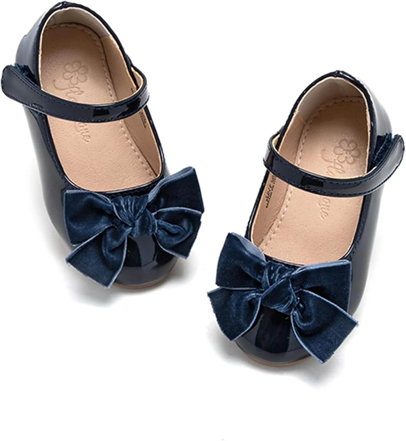 Flaryzone Toddler/Little Girls' Ballerina Flat Mary Jane Princess Dress Shoes - Wedding School Party