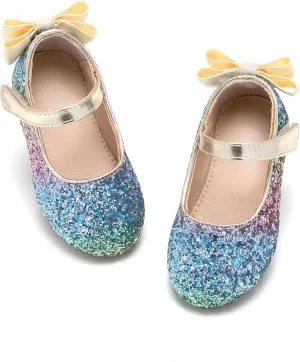 Flaryzone Toddler/Little Girls' Ballerina Flat Mary Jane Princess Dress Shoes - Wedding School Party