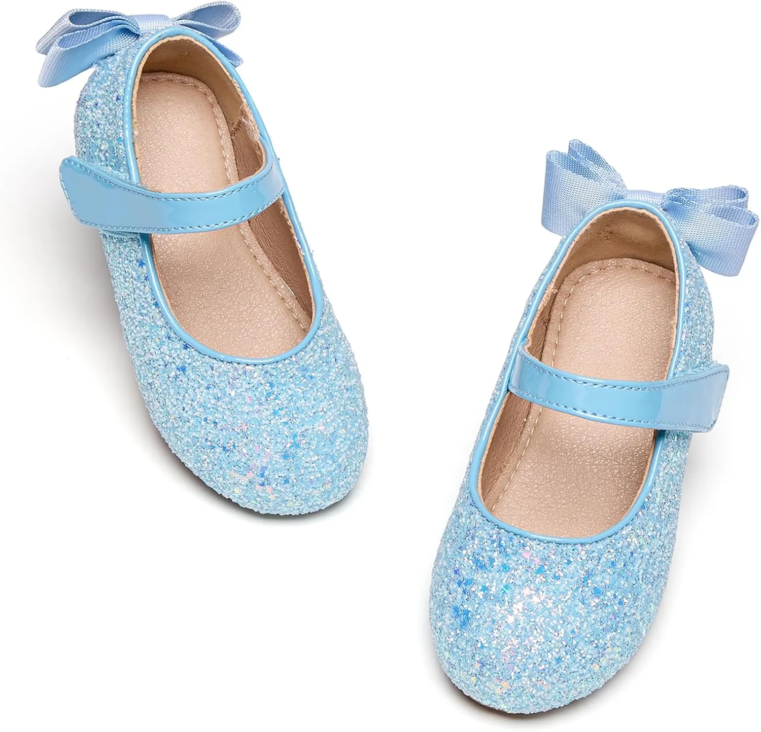 Flaryzone Toddler/Little Girls' Ballerina Flat Mary Jane Princess Dress Shoes - Wedding School Party