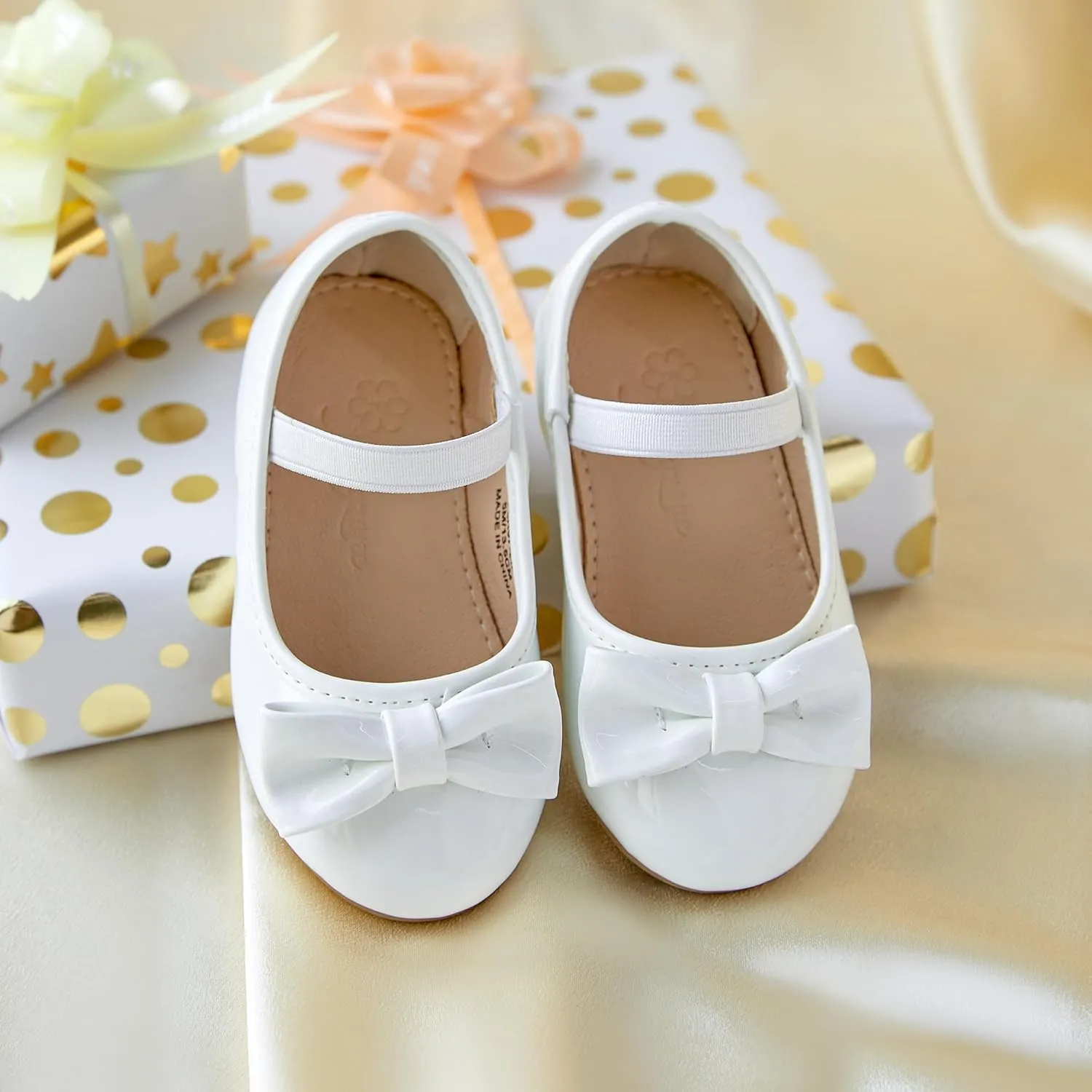 Flaryzone Toddler/Little Girls' Ballerina Flat Mary Jane Princess Dress Shoes - Wedding School Party