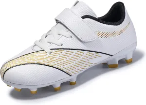 FLIOZY Football Shoes Kids Athletic Soccer Cleats Shoes Boys Girls Competition Training ShoesOutdoor/Indoor Lightweight Breathable Football Boots Sneakers