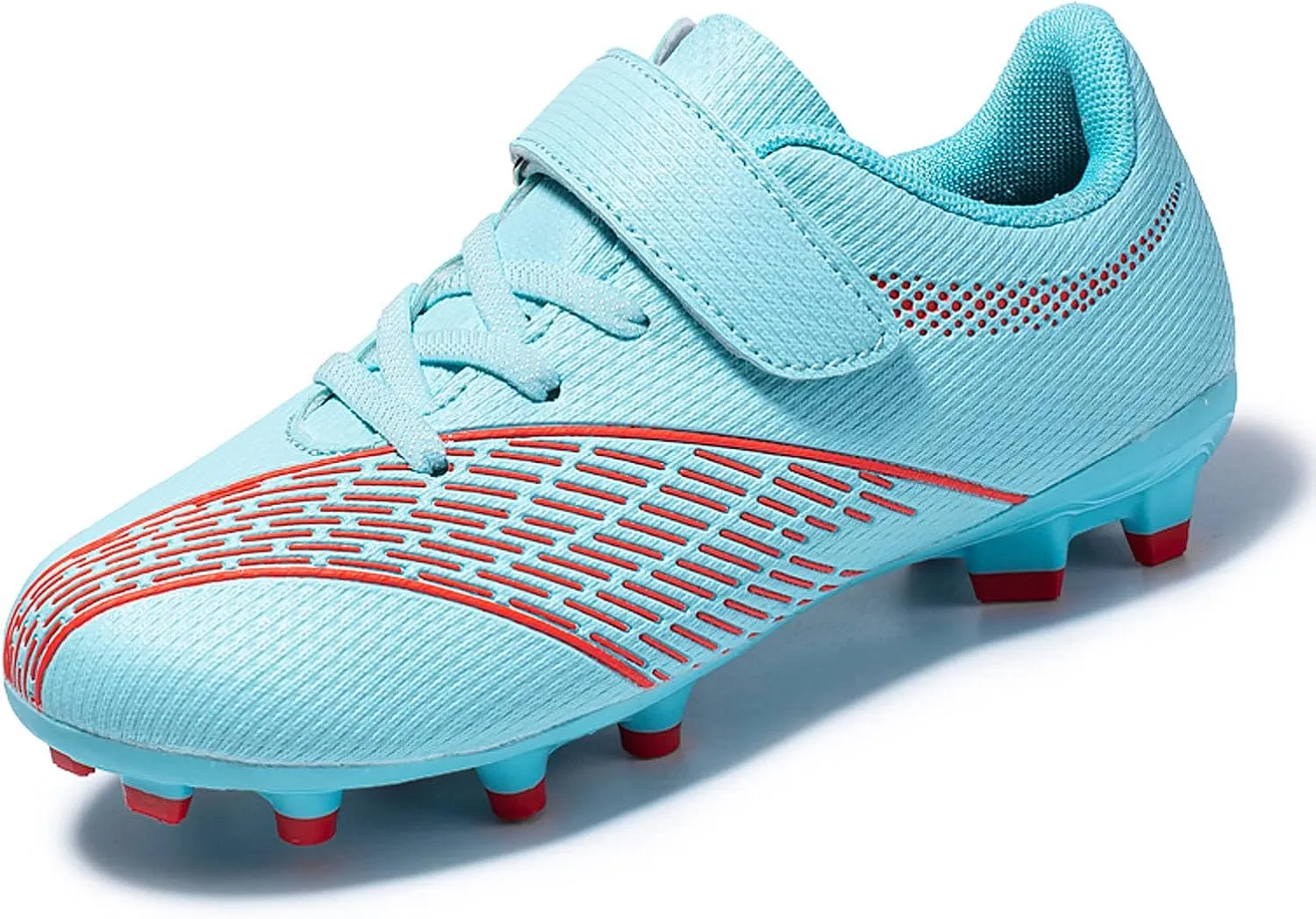 FLIOZY Football Shoes Kids Athletic Soccer Cleats Shoes Boys Girls Competition Training ShoesOutdoor/Indoor Lightweight Breathable Football Boots Sneakers
