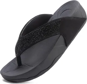 Flip Flops sandals Women Thong Sandals Arch Support Soft Flip Flop Sandal Non-Slip Beach Wedge Sandal