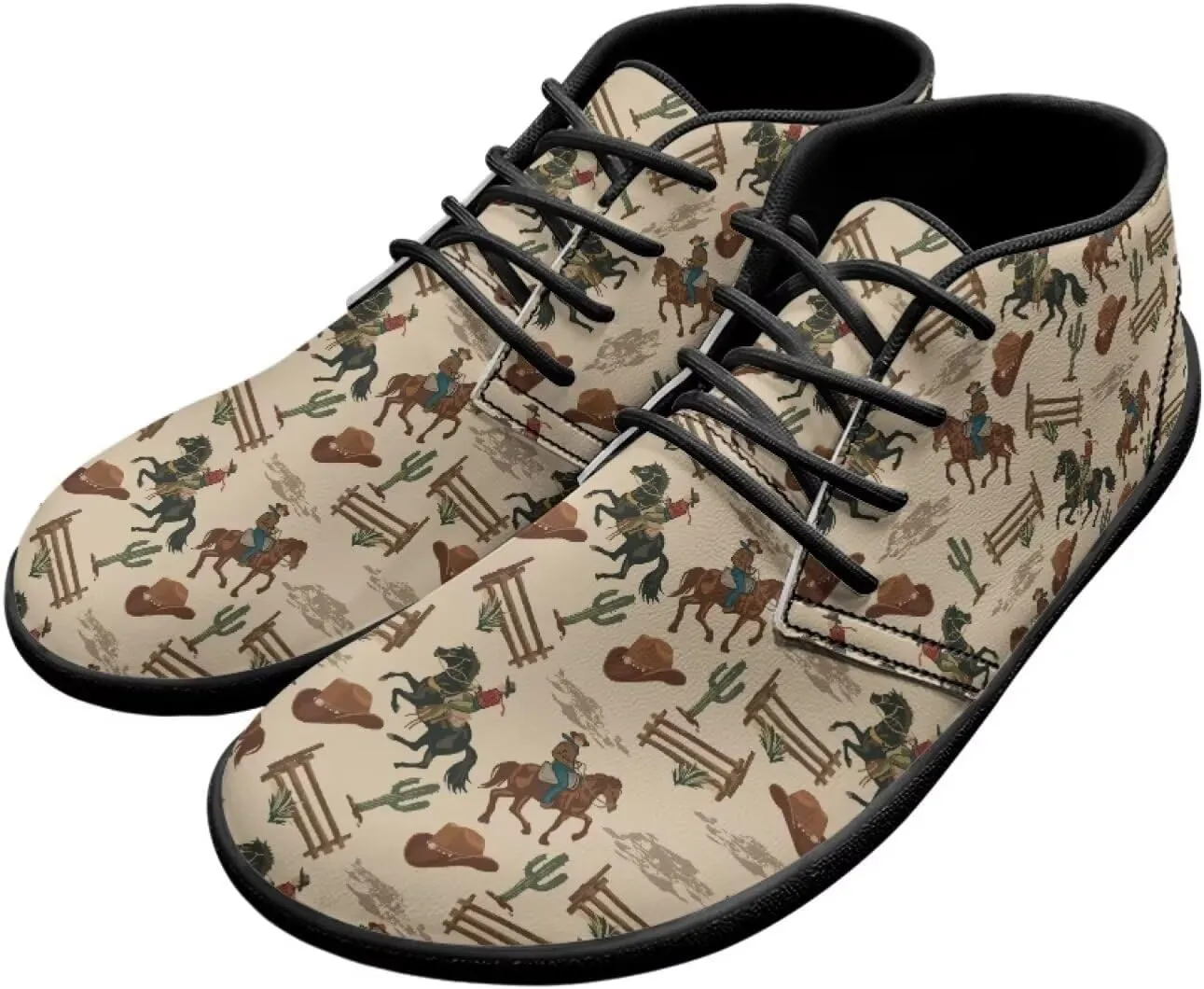 Forchrinse American Flag Mens Boots Mid Top Fashion Sneakers Leather Lace up Ankle Boots Walking Driving Shoes with Eva Sole