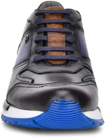 FRANCO CUADRA Men Sneakers in Genuine Leather with Laces Color Brown