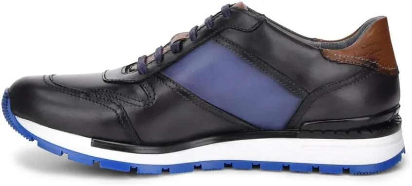 FRANCO CUADRA Men Sneakers in Genuine Leather with Laces Color Brown