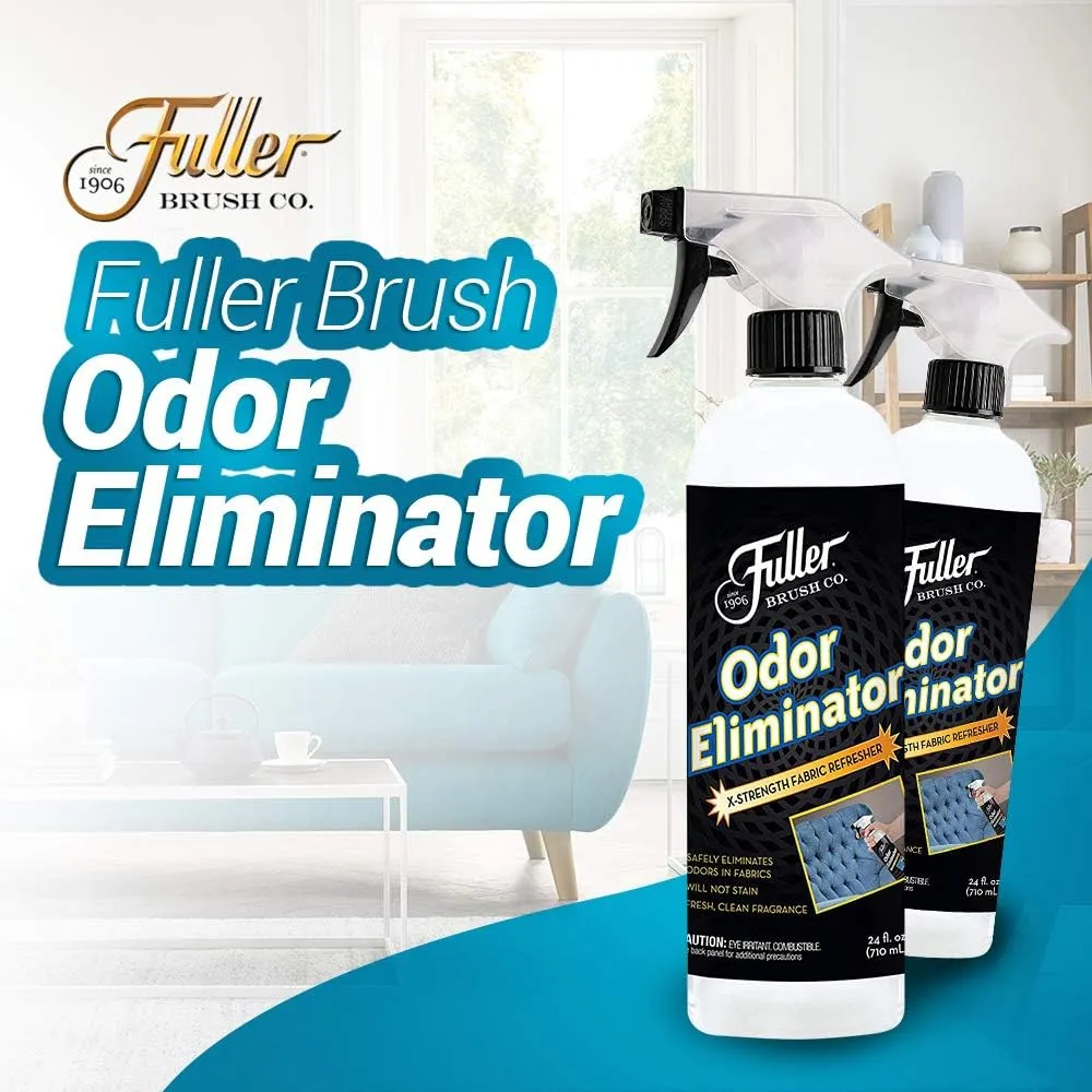 Fuller Brush Odor Eliminator Extra Strength Fabric Refresher Spray - Refreshing Deodorizer For Cloths - Clean Fresh Scent For Linen, Clothing, Carpet, Upholstery & Car Interior (1 Pack - with Sprayer)