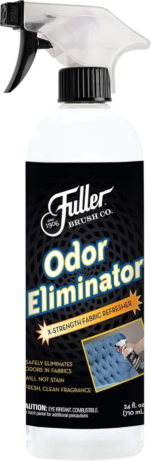 Fuller Brush Odor Eliminator Extra Strength Fabric Refresher Spray - Refreshing Deodorizer For Cloths - Clean Fresh Scent For Linen, Clothing, Carpet, Upholstery & Car Interior (1 Pack - with Sprayer)