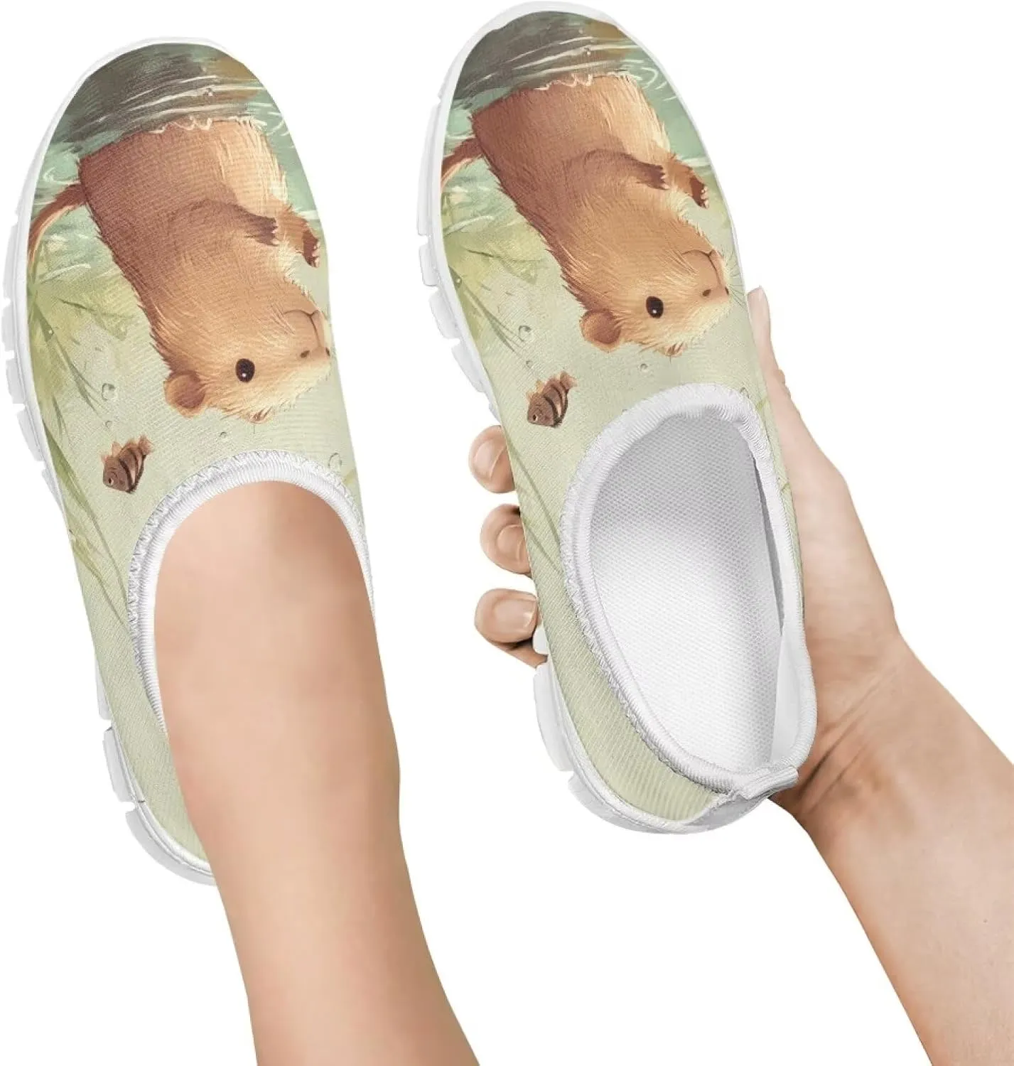 Girls Mesh Slip On Shoes Boys Casual Sneakers