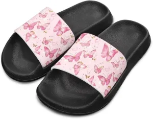 Girls Slide Sandals Non Slip Summer House Slippers Kids Open Toe Beach Slides Stylish Kids Shower Shoes