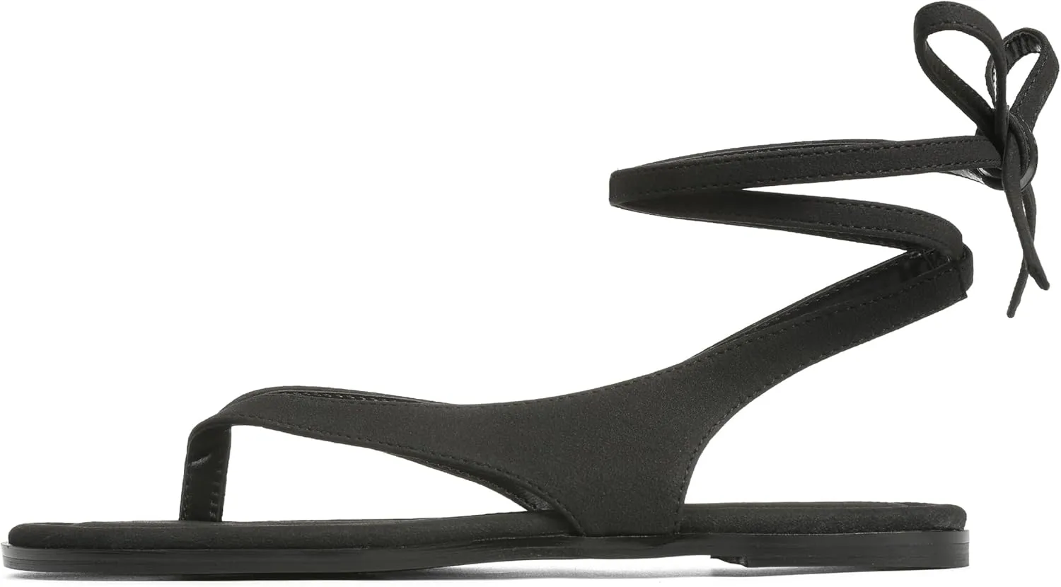 Goiphrri Flat Sandals for Women Dressy Comfortable Soft Lace Up Strappy Sandals Round Toe Thong Sandals for Women Flip Flop Sandals Casual Fashion Cute Summer Beach