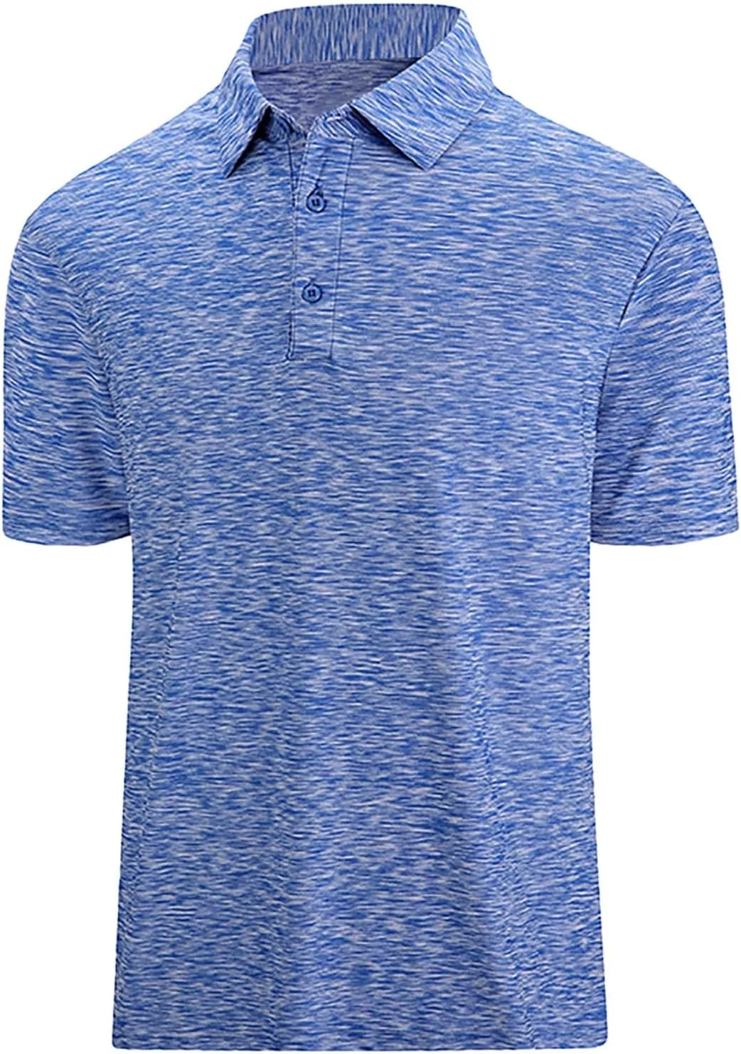 Golf Polo Shirt for Men 3-Button Moisture Wicking Quick-Dry Short Sleeve Casual Shirts Fashion Business Collared Tops