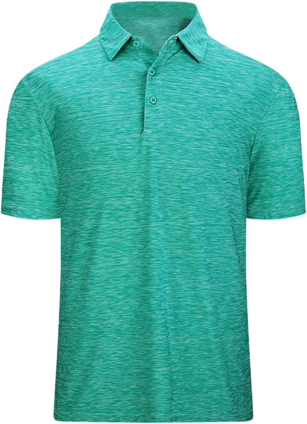 Golf Polo Shirt for Men 3-Button Moisture Wicking Quick-Dry Short Sleeve Casual Shirts Fashion Business Collared Tops