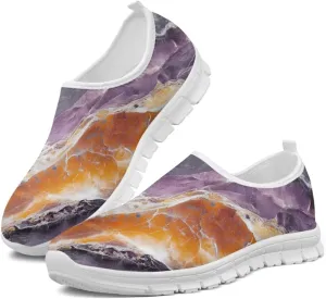 GOSTONG Sneakers for Women Slip on Home Loafers Non Slip Comfort Athletic Shoes Training Running Sneakers White US 5.5-11.5
