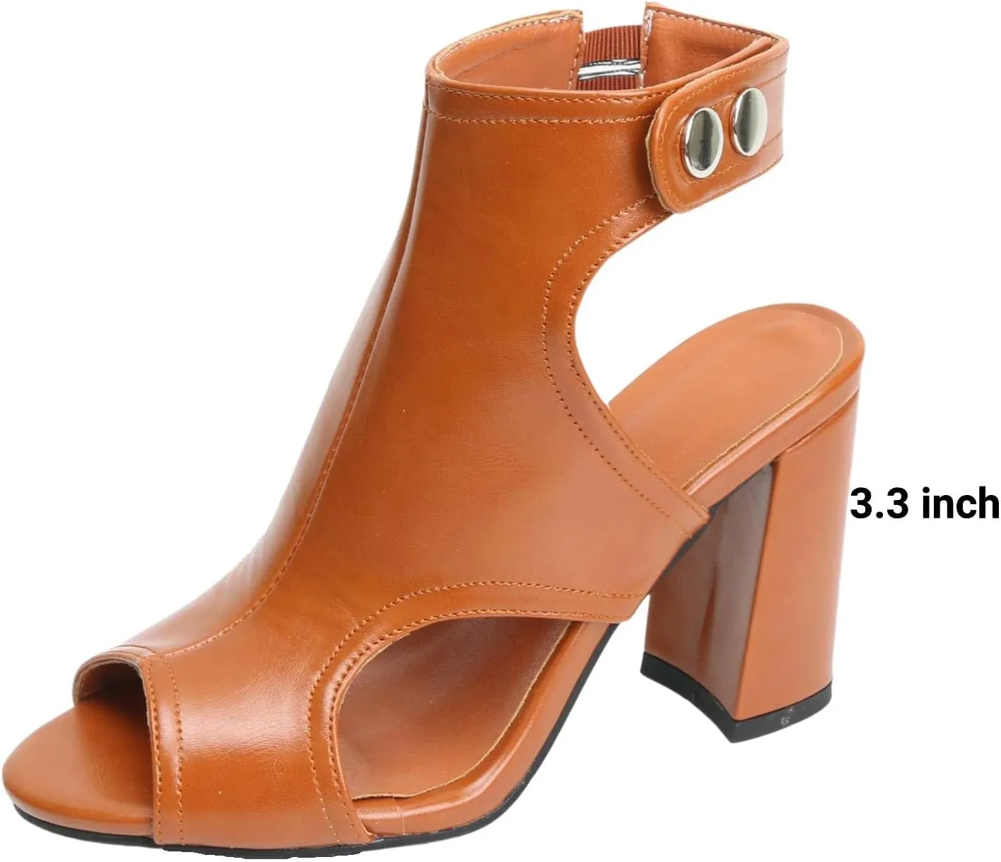Heels for Women Peep Toe Booties Dressy Sandals Block heel Gliadiator Shoes