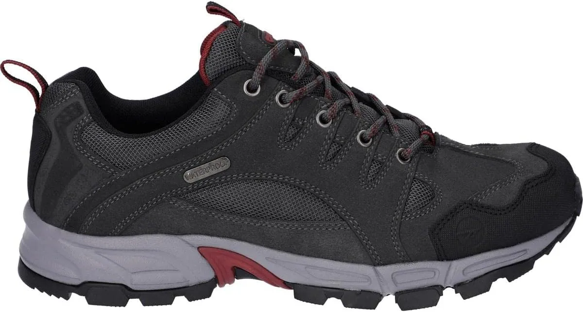 HI-TEC Auckland Lite Boots Graphite Grey/Dark Red UK 13 Graphite Grey/Dark Red