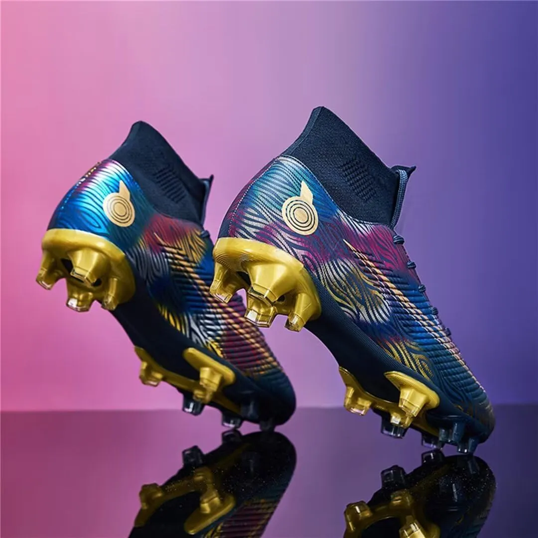 High-Top Soccer Cleats for Mens Womens Football Boots Youth Lightweight Professional Soccer Shoes Firm Ground