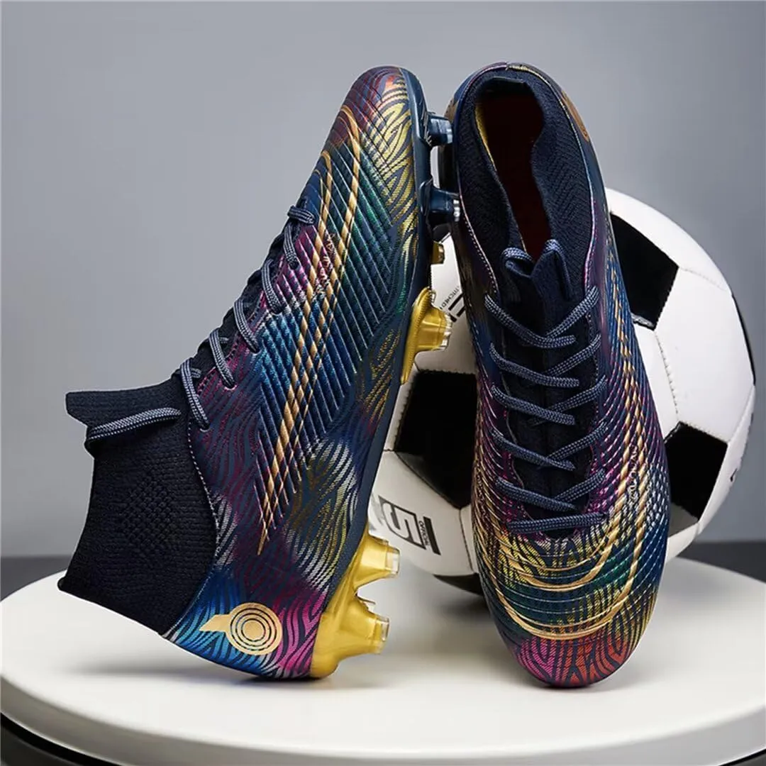 High-Top Soccer Cleats for Mens Womens Football Boots Youth Lightweight Professional Soccer Shoes Firm Ground