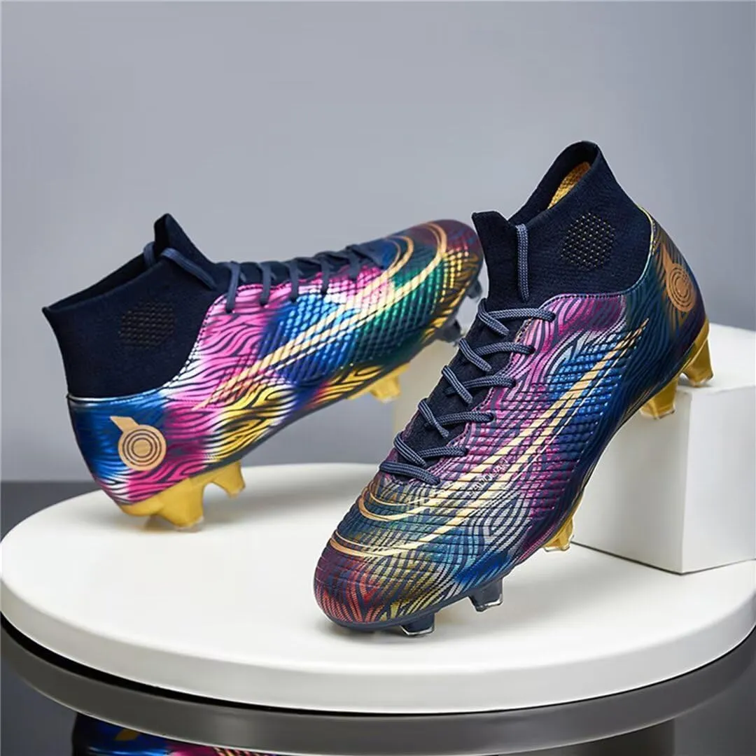 High-Top Soccer Cleats for Mens Womens Football Boots Youth Lightweight Professional Soccer Shoes Firm Ground